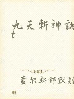 九天斩神诀txt封面