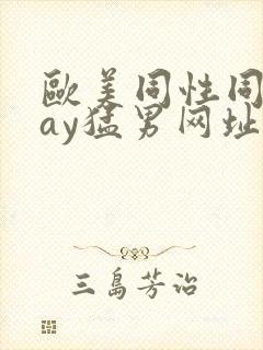 欧美同性同志gay猛男网址