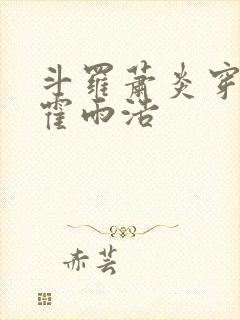 斗罗萧炎穿越成霍雨浩