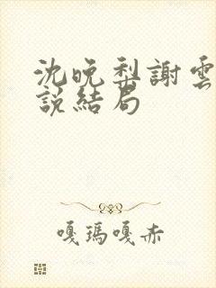 沈晚梨谢云迟小说结局