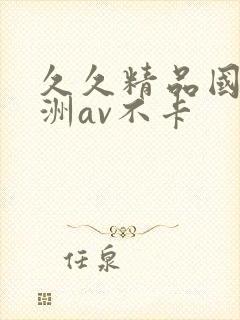 久久精品国产亚洲av不卡