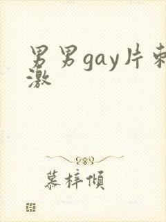 男男gay片刺激封面