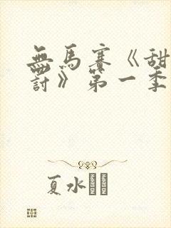 无马赛《甜蜜惩罚》第一季封面