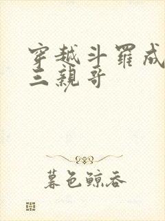 穿越斗罗成为唐三亲哥