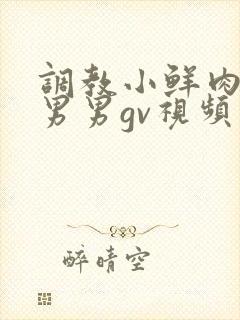 调教小鲜肉捆绑男男gv视频