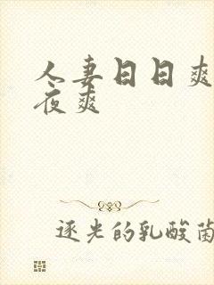 人妻日日爽,夜夜爽封面