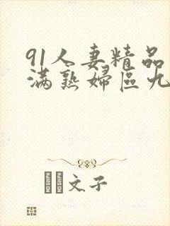 91人妻精品丰满熟妇区九色1区3区