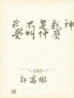 我不是戏神攻和受叫什么