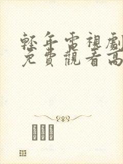 轻年电视剧全集免费观看高清