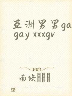 亚洲男男gay gay xxxgv