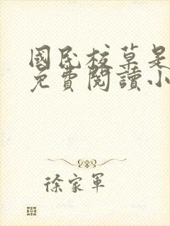 国民校草是女生免费阅读小说封面