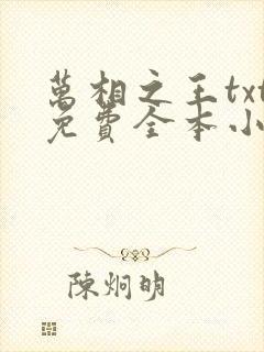 万相之王txt免费全本小说笔趣阁