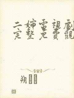 二婶电视剧全集完整免费观看高清