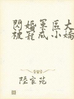 闪婚军区大佬她被宠成小娇妻封面