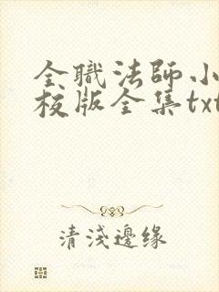 全职法师小说精校版全集txt