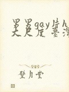 男男gay片h大尺度 台湾