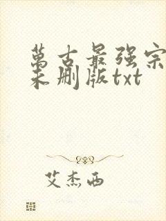 万古最强宗小说未删版txt