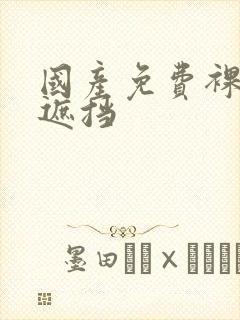 国产免费裸体无遮挡