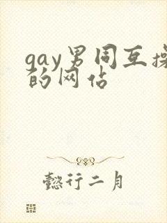gay男同互操的网站