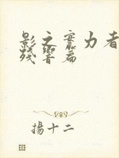 影之实力者三季残响篇