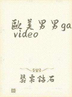 欧美男男gay video