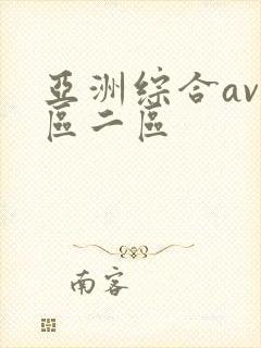 亚洲综合av一区二区