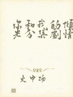 你和我的倾城时光分集剧情介绍封面