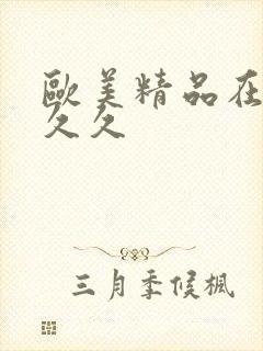 欧美精品在线久久久