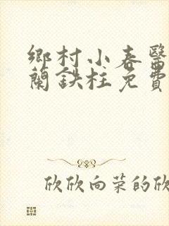 乡村小春医王淑兰铁柱免费阅读全文