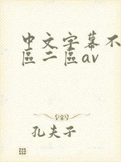 中文字幕不卡一区二区av
