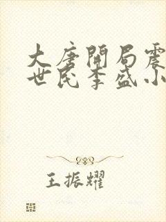 大唐开局震惊李世民李盛小说阅读封面