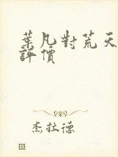 叶凡对荒天帝的评价