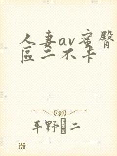 人妻av蜜臀一区二不卡