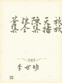 苍狼陈天放46集全集播放封面