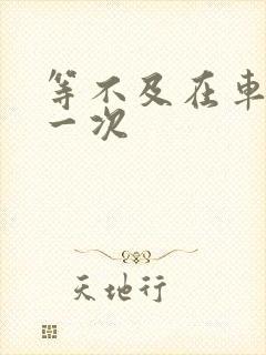 等不及在车里做一次