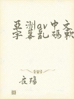 亚洲av中文字字幕乱码软件封面