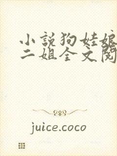 小说狗娃娘大姐二姐全文阅读