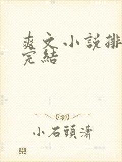 爽文小说排行榜完结