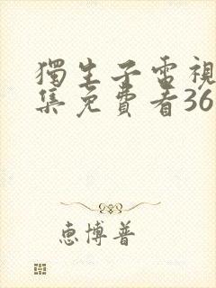 独生子电视剧全集免费看36集