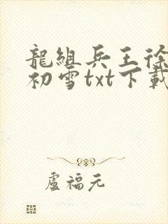 龙组兵王徐城林初雪txt下载