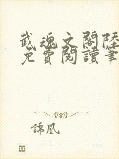 武魂文阁陆仁武免费阅读笔趣阁