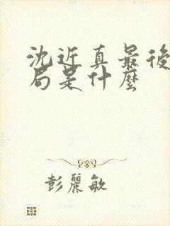 沈近真最后的结局是什么封面