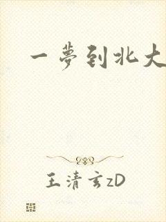 一梦到北大