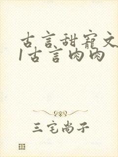 古言甜宠文1v1古言肉肉