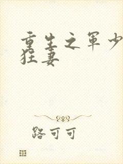 重生之军少枭宠狂妻