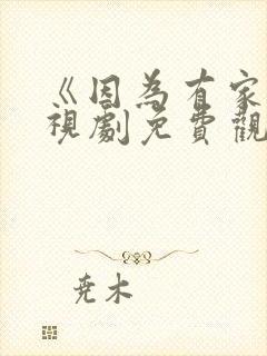 《因为有家》电视剧免费观看