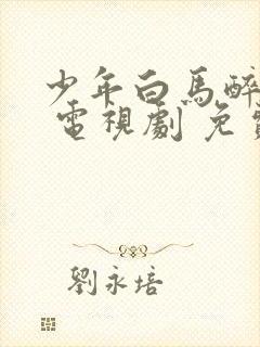 少年白马醉春风 电视剧 免费观看封面