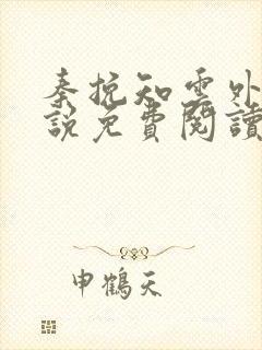 秦挽知云外声小说免费阅读全文