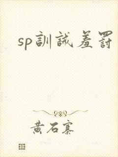 sp训诫羞罚封面