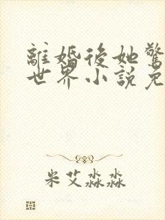 离婚后她惊艳了世界小说免费阅读